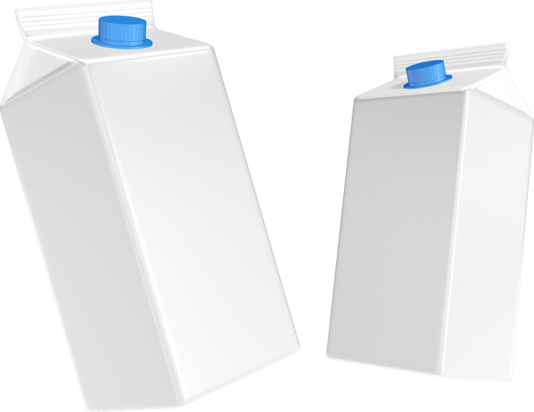 Transparent Milk Packaging Image